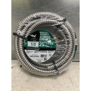 25ft AFC 5602-22-AFC Flexible Aluminum Electrical Conduit 1/2" Trade Size